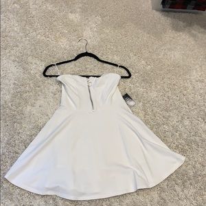 White express mini dress new with tags!